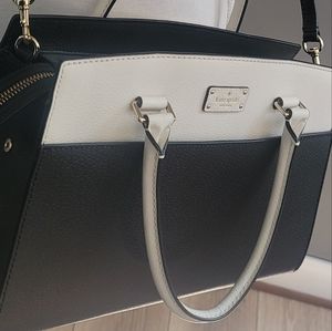 Kate Spade Blue Leather Satchel Purse e/Crossbody Strap